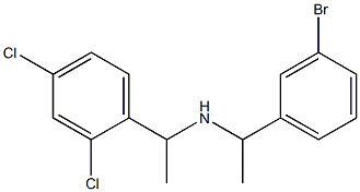 [1-(3-bromophenyl)ethyl][1-(2,4-dichlorophenyl)ethyl]amine Struktur