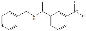 [1-(3-nitrophenyl)ethyl](pyridin-4-ylmethyl)amine Struktur