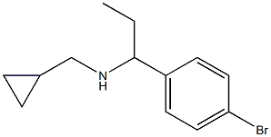 [1-(4-bromophenyl)propyl](cyclopropylmethyl)amine Struktur