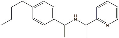 [1-(4-butylphenyl)ethyl][1-(pyridin-2-yl)ethyl]amine Struktur