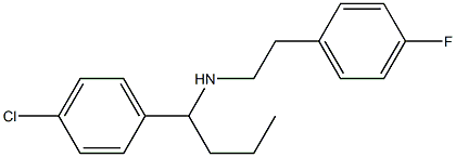 [1-(4-chlorophenyl)butyl][2-(4-fluorophenyl)ethyl]amine Struktur