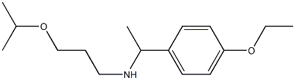 [1-(4-ethoxyphenyl)ethyl][3-(propan-2-yloxy)propyl]amine Struktur