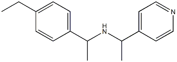 [1-(4-ethylphenyl)ethyl][1-(pyridin-4-yl)ethyl]amine Struktur