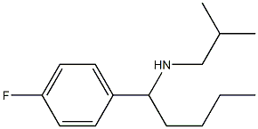 [1-(4-fluorophenyl)pentyl](2-methylpropyl)amine Struktur