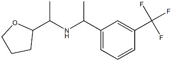 [1-(oxolan-2-yl)ethyl]({1-[3-(trifluoromethyl)phenyl]ethyl})amine Struktur