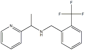 [1-(pyridin-2-yl)ethyl]({[2-(trifluoromethyl)phenyl]methyl})amine Struktur