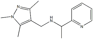 [1-(pyridin-2-yl)ethyl][(1,3,5-trimethyl-1H-pyrazol-4-yl)methyl]amine Struktur