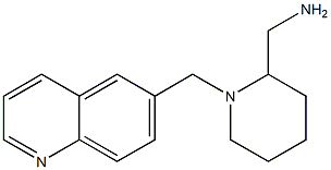 [1-(quinolin-6-ylmethyl)piperidin-2-yl]methanamine Struktur