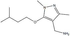 [1,3-dimethyl-5-(3-methylbutoxy)-1H-pyrazol-4-yl]methanamine Struktur