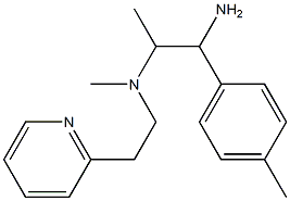 [1-amino-1-(4-methylphenyl)propan-2-yl](methyl)[2-(pyridin-2-yl)ethyl]amine Struktur