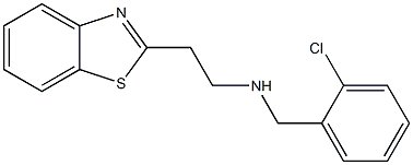 [2-(1,3-benzothiazol-2-yl)ethyl][(2-chlorophenyl)methyl]amine Struktur