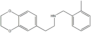 [2-(2,3-dihydro-1,4-benzodioxin-6-yl)ethyl][(2-methylphenyl)methyl]amine Struktur