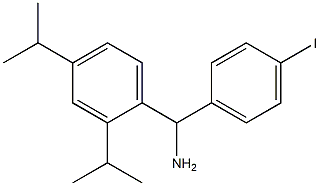 [2,4-bis(propan-2-yl)phenyl](4-iodophenyl)methanamine Struktur