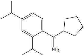 [2,4-bis(propan-2-yl)phenyl](cyclopentyl)methanamine Struktur