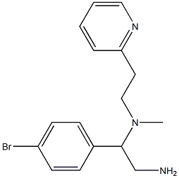 [2-amino-1-(4-bromophenyl)ethyl](methyl)[2-(pyridin-2-yl)ethyl]amine Struktur