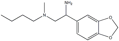 [2-amino-2-(2H-1,3-benzodioxol-5-yl)ethyl](butyl)methylamine Struktur