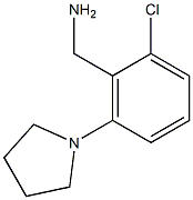 [2-chloro-6-(pyrrolidin-1-yl)phenyl]methanamine Struktur