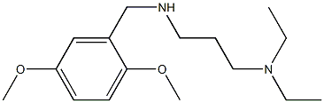 [3-(diethylamino)propyl][(2,5-dimethoxyphenyl)methyl]amine Struktur