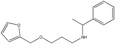 [3-(furan-2-ylmethoxy)propyl](1-phenylethyl)amine Struktur