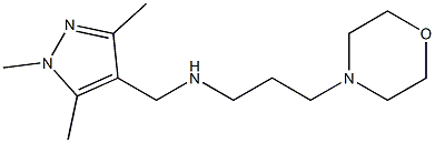 [3-(morpholin-4-yl)propyl][(1,3,5-trimethyl-1H-pyrazol-4-yl)methyl]amine Struktur