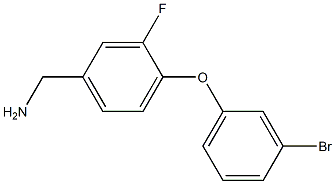 [4-(3-bromophenoxy)-3-fluorophenyl]methanamine Struktur