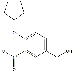 [4-(cyclopentyloxy)-3-nitrophenyl]methanol Struktur