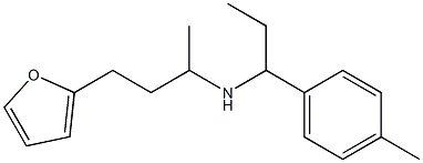 [4-(furan-2-yl)butan-2-yl][1-(4-methylphenyl)propyl]amine Struktur