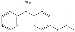 [4-(propan-2-yloxy)phenyl](pyridin-4-yl)methanamine Struktur