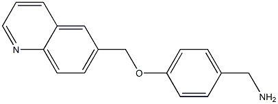 [4-(quinolin-6-ylmethoxy)phenyl]methanamine Struktur