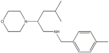 [4-methyl-2-(morpholin-4-yl)pentyl][(4-methylphenyl)methyl]amine Struktur