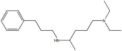 [5-(diethylamino)pentan-2-yl](3-phenylpropyl)amine Struktur