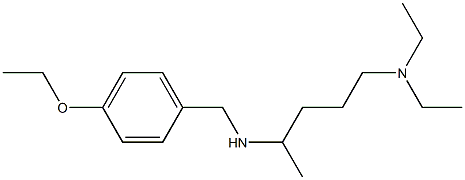 [5-(diethylamino)pentan-2-yl][(4-ethoxyphenyl)methyl]amine Struktur