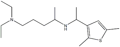 [5-(diethylamino)pentan-2-yl][1-(2,5-dimethylthiophen-3-yl)ethyl]amine Struktur