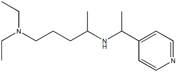 [5-(diethylamino)pentan-2-yl][1-(pyridin-4-yl)ethyl]amine Struktur