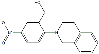 [5-nitro-2-(1,2,3,4-tetrahydroisoquinolin-2-yl)phenyl]methanol Struktur