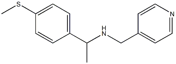 {1-[4-(methylsulfanyl)phenyl]ethyl}(pyridin-4-ylmethyl)amine Struktur