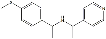 {1-[4-(methylsulfanyl)phenyl]ethyl}[1-(pyridin-4-yl)ethyl]amine Struktur