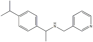 {1-[4-(propan-2-yl)phenyl]ethyl}(pyridin-3-ylmethyl)amine Struktur