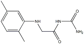 {2-[(2,5-dimethylphenyl)amino]acetyl}urea Struktur