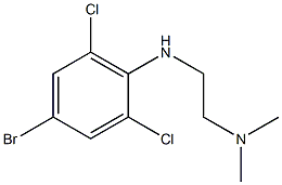 {2-[(4-bromo-2,6-dichlorophenyl)amino]ethyl}dimethylamine Struktur