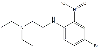 {2-[(4-bromo-2-nitrophenyl)amino]ethyl}diethylamine Struktur