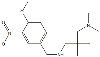 {2-[(dimethylamino)methyl]-2-methylpropyl}[(4-methoxy-3-nitrophenyl)methyl]amine Struktur