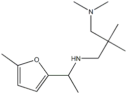 {2-[(dimethylamino)methyl]-2-methylpropyl}[1-(5-methylfuran-2-yl)ethyl]amine Struktur