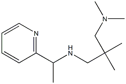 {2-[(dimethylamino)methyl]-2-methylpropyl}[1-(pyridin-2-yl)ethyl]amine Struktur