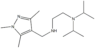 {2-[bis(propan-2-yl)amino]ethyl}[(1,3,5-trimethyl-1H-pyrazol-4-yl)methyl]amine Struktur