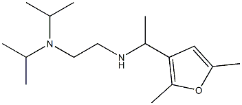 {2-[bis(propan-2-yl)amino]ethyl}[1-(2,5-dimethylfuran-3-yl)ethyl]amine Struktur