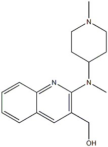 {2-[methyl(1-methylpiperidin-4-yl)amino]quinolin-3-yl}methanol Struktur