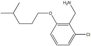 {2-chloro-6-[(4-methylpentyl)oxy]phenyl}methanamine Struktur