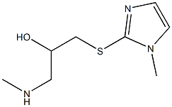 {2-hydroxy-3-[(1-methyl-1H-imidazol-2-yl)sulfanyl]propyl}(methyl)amine Struktur