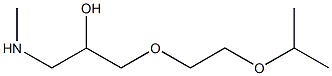 {2-hydroxy-3-[2-(propan-2-yloxy)ethoxy]propyl}(methyl)amine Struktur